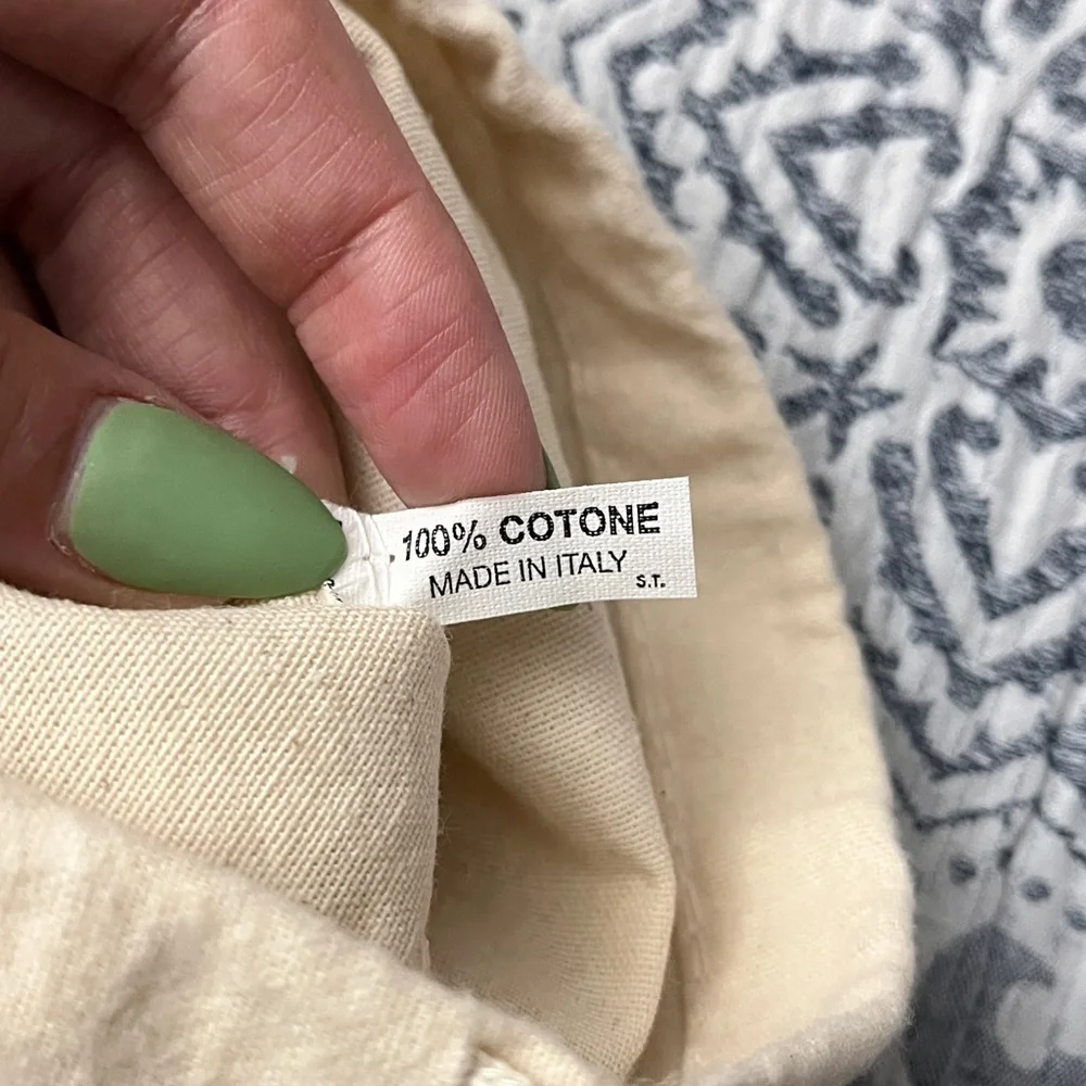 J. Crew Beige Cotton Storage Dust Bag 10x14